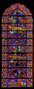 Cenas relativas à morte de São Vicente; doador Petrus Baillart (w110) de French School