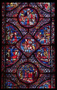 Cenas da Vida de Carlos Magno (747-814) do ambulatório, c.1215-25 de French School