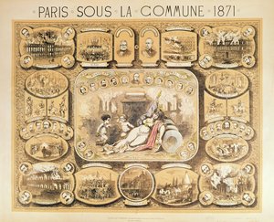 Cenas da Comuna de Paris, 1871 de French School