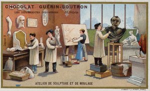 Oficina de escultura e moldagem (chromolitho) de French School