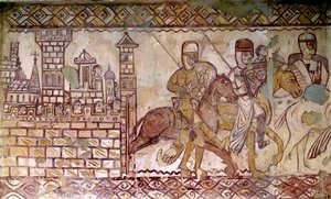 Segunda Cruzada (1147-1149): o início das Cruzadas. Fresco da capela de Cressac de French School