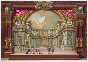 Cenografia para o teatro em Versalhes de French School