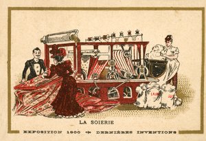 Fabrico de seda (chromolitho) de French School