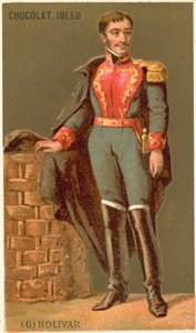 Simon Bolivar, militar e líder político venezuelano de French School