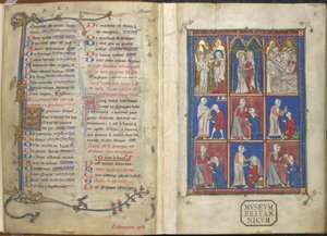 Sloane 1977,f.2 A Chirurgia: Cenas bíblicas e médicas de French School