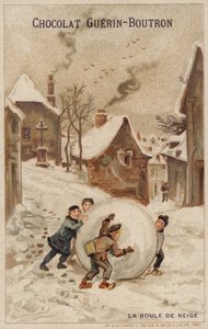 Bola de neve (chromolitho) de French School