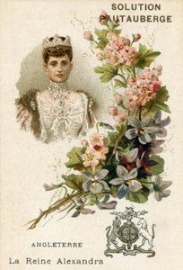 Cartão comercial Pautauberge, Alexandra da Dinamarca de French School