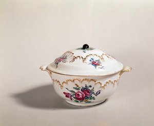Tigela de sopa, feita em Tournai, 1775-80 (porcelana)