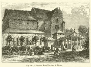 Source des Celestins, a Vichy (gravura) de French School