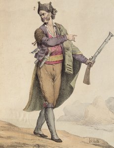Contrabandista espanhol da área de Cádiz, 1815, gravado por Langlume (século XIX) de French School
