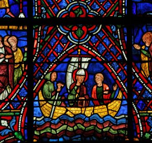 St. Apollinaire: em um barco (w36) de French School