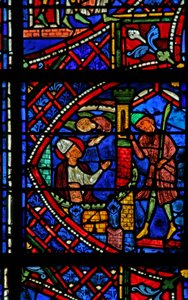St. Apollinaire: visitado por um anjo na prisão (w36) de French School