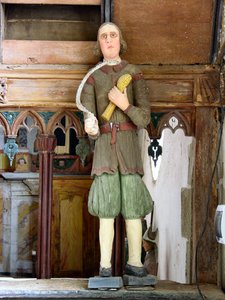St. Isidore (madeira policromada) de French School