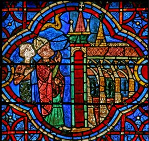 St Thomas - na catedral de Canterbury (w18) de French School