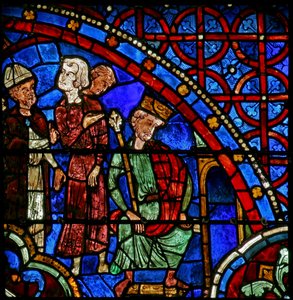 St Thomas Becket é apresentado a Henry II (w18) de French School