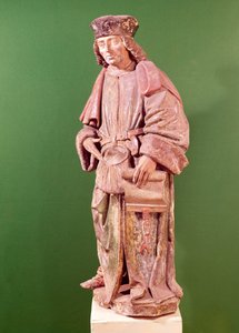 St. Yves de Treguier (1253-1303), da Igreja de St. Martin, Amiens (madeira)