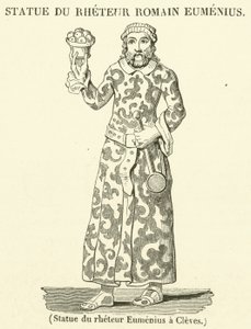 Estátua do reitor Euménio a Cleves (gravura) de French School