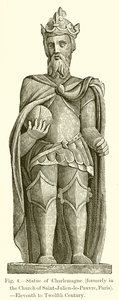 Estátua de charlemagne de French School
