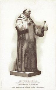 Estátua, de, dom, perignon de French School