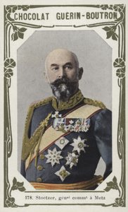 Stoetzer, comandante geral de um Metz (foto colorida) de French School