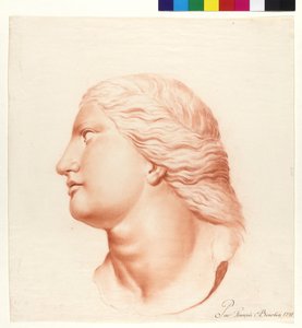 Estudo baseado na estátua (filha do Niobe) de French School