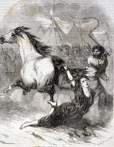 Torture de Brunehaut (ou Brunehilde) (613) - em “Histoire de France” por L.-P. Anquetil de French School