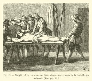 Súplica da questão pela água, depois de uma gravura da Biblioteca Nacional de French School