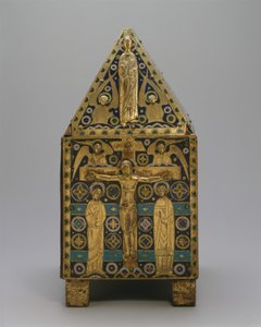 Tabernáculo (cobre e esmalte de champanhe) de French School