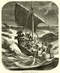 Tempete apaisee (gravura) de French School
