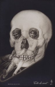 Cabeça de morte de French School