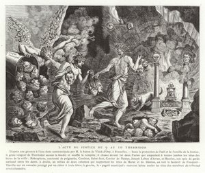 O ato de justiça de 9-10 Thermidor (27-28 de julho de 1794) de French School