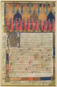 Os vereadores de Toulouse, 1369 de French School