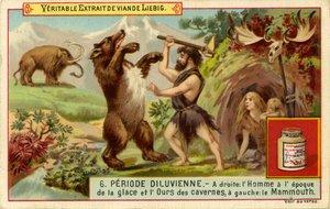 O Período Antediluviano, Cartão Liebig de French School