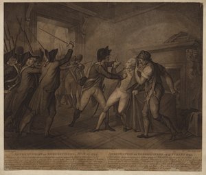 A apreensão de Robespierre em 27 de julho de 1794 de French School