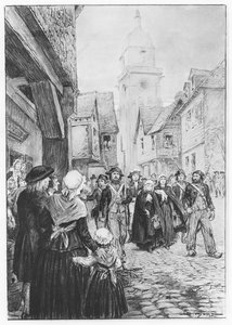 A prisão de Lucile de Chateaubriand (litho) de French School