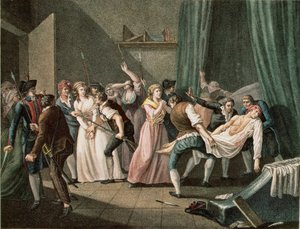 O assassinato de Marat de French School