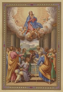 A Assunção de Maria (cromolitografia) de French School