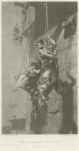 Os fugitivos atenienses (gravura) de French School