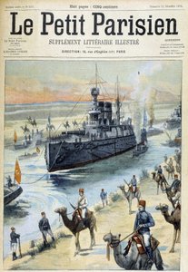 A esquadra báltica atravessa o Canal de Suez - em "O pequeno parisiense" de 11/12/1904 de French School