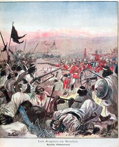 A batalha de Omdurman, capa de leituras para domingo, setembro de 1898 de French School