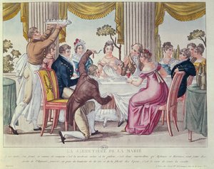 A Jarreteira de Noivas, c.1820 de French School
