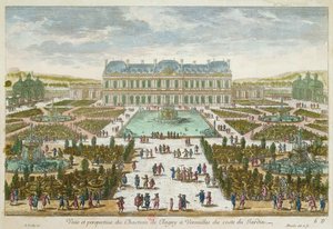 O Chateau e o Jardim de Clagny em Versalhes de French School