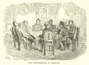 A Conferência em Praga (gravura) de French School