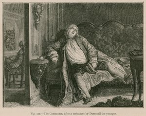 O contratante, depois de uma caricatura de Dumesnil, o jovem de French School