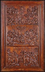O Credo, Painel III: O Juízo Final, Pentecostes e a Comunhão dos Santos, 1587 (madeira) (ver também 4140367 e 414039)
