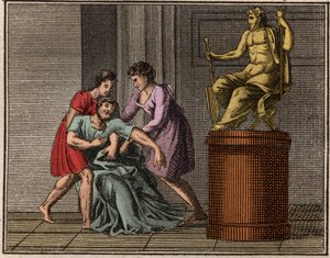 A morte de Demóstenes, 384-322 aC de French School
