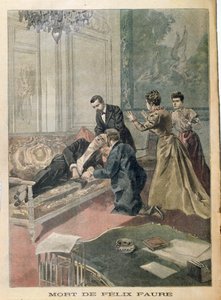 A Morte de Felix Faure (1841-1899) do Le Petit Journal, 26 de fevereiro de 1899 de French School