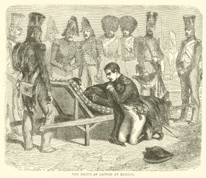A Morte de Lannes em Essling (gravura) de French School