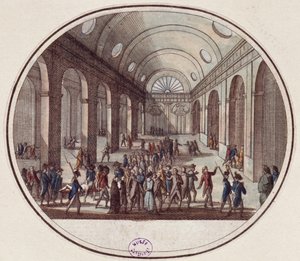 A morte dos vinte um deputados girondinos, 31 de outubro de 1793 (10 Brumário Ano 2) de French School