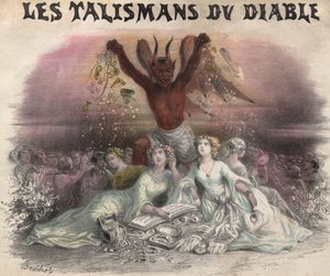 Os Talismãs do Diabo, canção para a quadrilha. Litografia de French School